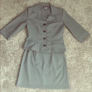 Grey and black suit set